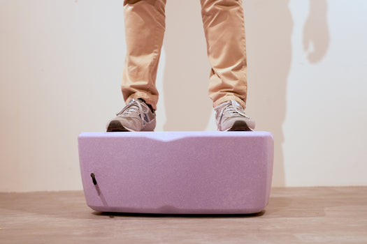 Ergonomischer EPP-Hocker Hockbloc als Balanceboard