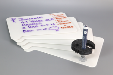 ideenbrett flat 5er Whiteboard Set
